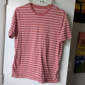 St. John's Bay Short Sleeve Striped Tee Crew Neck Size Small